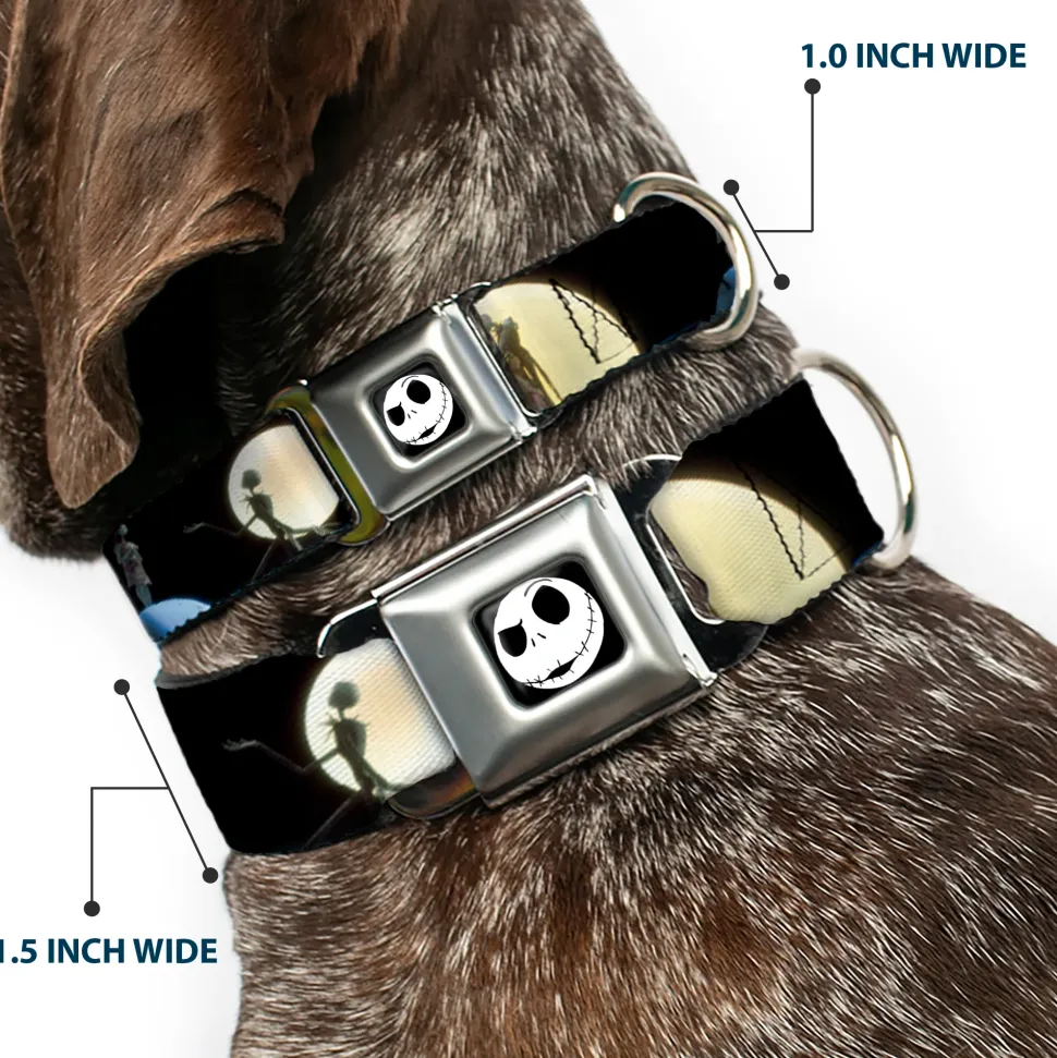 Jack Expression2 Full Color Seatbelt Buckle Collar - NBC Jack & Sally Moon Scenes