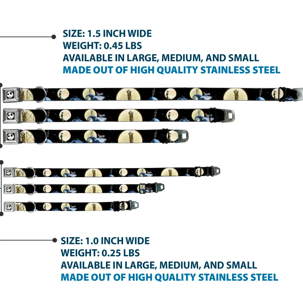 Jack Expression2 Full Color Seatbelt Buckle Collar - NBC Jack & Sally Moon Scenes