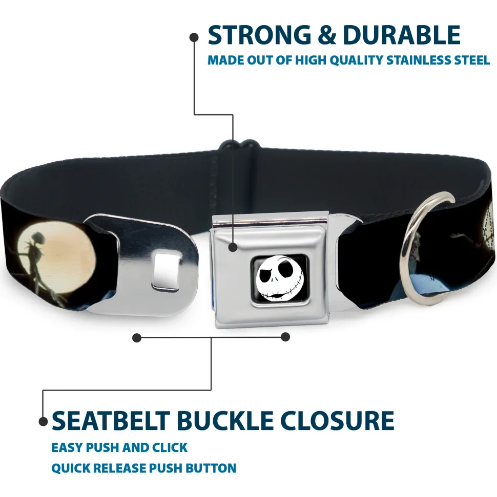 Jack Expression2 Full Color Seatbelt Buckle Collar - NBC Jack & Sally Moon Scenes
