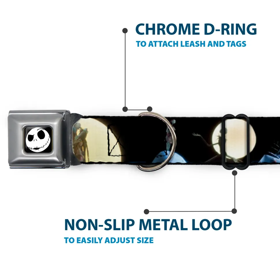 Jack Expression2 Full Color Seatbelt Buckle Collar - NBC Jack & Sally Moon Scenes