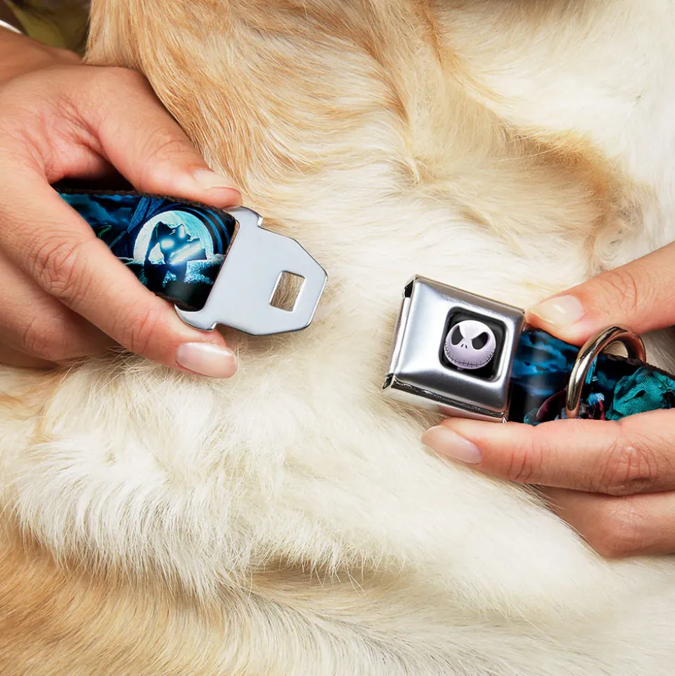 Jack Expression6 Full Color Seatbelt Buckle Collar - NBC Jack, Oogie Boogie, Santa Scene