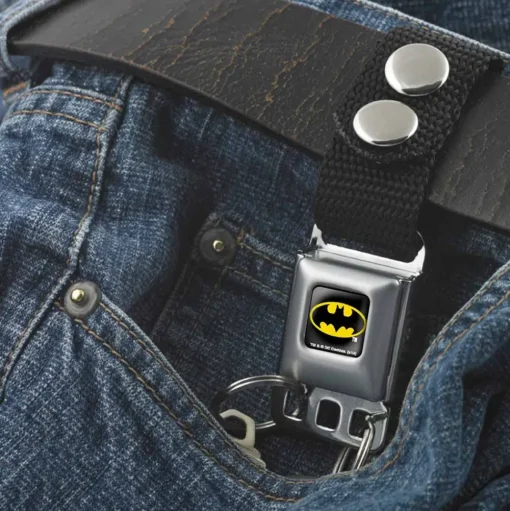 Keychain - Batman Full Color Black Yellow