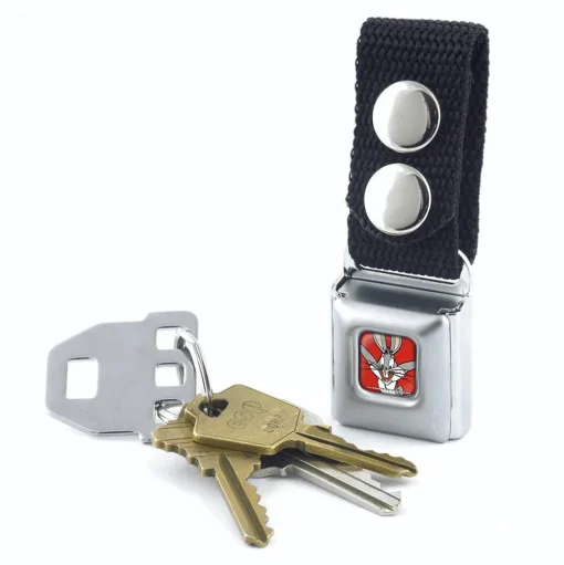 Keychain - Bugs Bunny Face Full Color Red