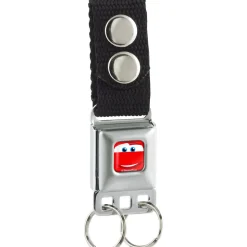 Keychain - Cars Lightning McQueen Smiley Face CLOSE-UP Full Color