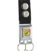 Keychain - Classic Teenage Mutant Ninja Turtles Michaelangelo Face Pizza Full Color