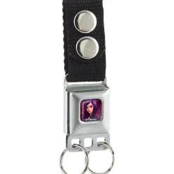 Keychain - Descendants Mal Pose Full Color Pinks Purples