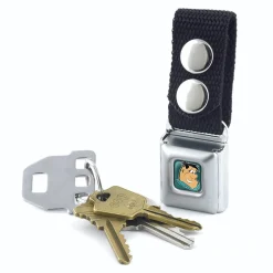 Keychain - Fred Face Full Color Turquoise