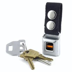 Keychain - HEMI 426 Logo2 Full Color Black White Orange
