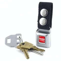 Keychain - HENDRICK MOTORSPORTS Checker Logo Full Color Red/White - Black