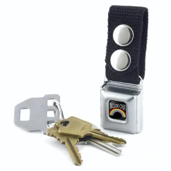 Keychain - INSIDE OUT Rainbow Full Color Black White Multi Color