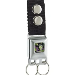 Keychain - Maleficent Face3 Full Color Green Fade