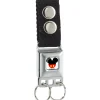 Keychain - Mickey Mouse Head w Body Fill Full Color White Black Red Yellow