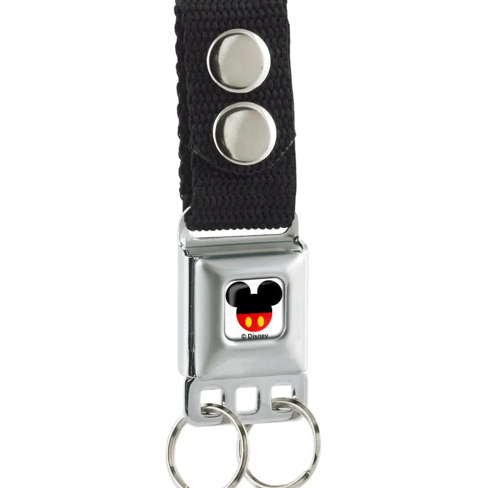 Keychain - Mickey Mouse Head w Body Fill Full Color White Black Red Yellow