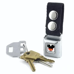 Keychain - Mickey Mouse Head w Body Fill Full Color White Black Red Yellow
