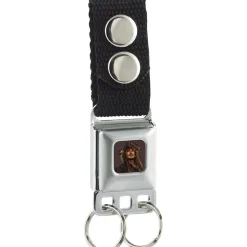 Keychain - Pirates of The Caribbean Dead Men Tell No Tales Jack Sparrow Vivid Pose Full Color Gray