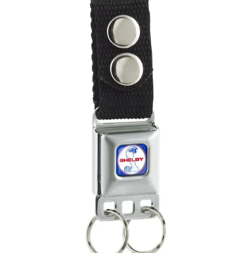 Keychain - SHELBY Tiffany Split Full Color Blue Red White