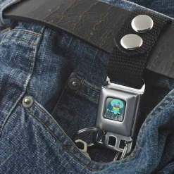 Keychain - Squidward Tentacles Pose MEH. Full Color Blues