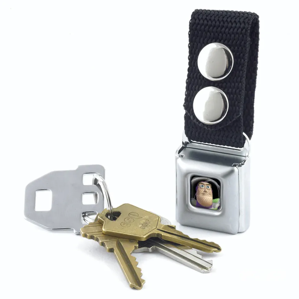 Keychain - Toy Story Buzz Lightyear Pose Full Color Black