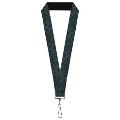Lanyard - 1.0" - Avatar Last Airbender Air Element Symbol Blues
