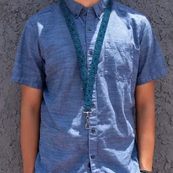 Lanyard - 1.0" - Avatar Last Airbender Water Element Symbol Blues