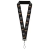 Lanyard - 1.0" - BALDUR'S GATE III Title Logo and Mind Flayer Icon Black/Grays/Tan