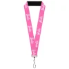 Lanyard - 1.0" - BARBIE Script Signature Logo Pink/White