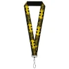 Lanyard - 1.0" - Batman Shield CLOSE-UP Sketch Black/Yellow