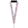 Lanyard - 1.0" - Candy Land Queen Frostine Pose and Float Bubbles Pinks
