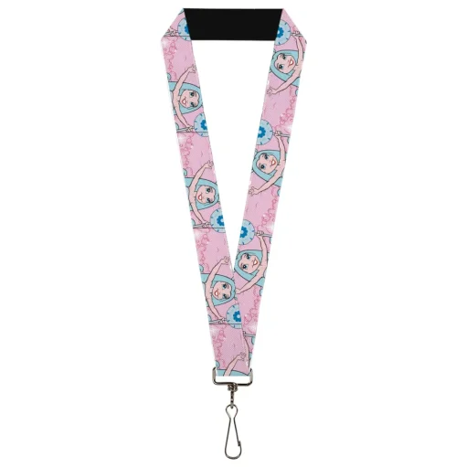 Lanyard - 1.0" - Candy Land Queen Frostine Pose and Float Bubbles Pinks