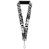 Lanyard - 1.0" - COCA-COLA COKE Typography IT'S THE REAL THING Black/White