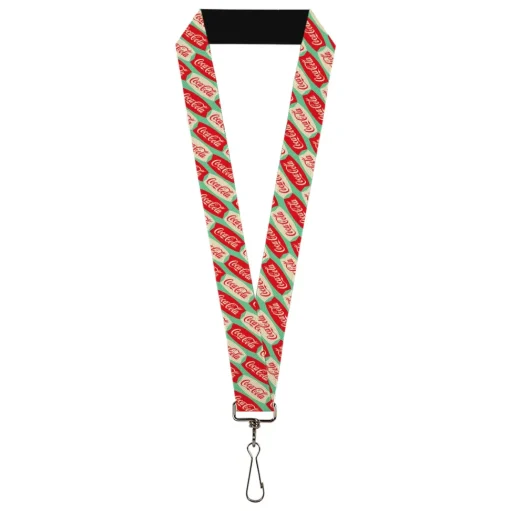 Lanyard - 1.0" - Coca-Cola Script Marquee Logo Green/Red/White