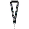 Lanyard - 1.0" - COWBOY BEBOP Spike and Vicious Pose and Title Logo Black/Blues
