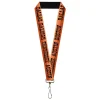 Lanyard - 1.0" - Dallas-Raleigh-Tennessee-Austin-Boston Stripes Browns/Black