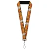 Lanyard - 1.0" - DR. STONE Title Logo and Gen Asagiri Expression Orange