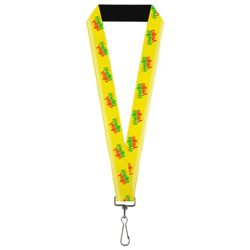 Lanyard - 1.0" - ENJOY MELLO YELLO Logo Yellow/Red/Green