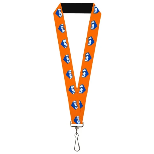 Lanyard - 1.0" - FANTA Logo Orange/Blue/White