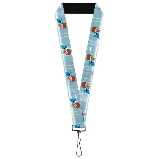 Lanyard - 1.0" - Foster's Home for Imaginary Friends Mac and Bloo Pose Blues