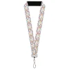 Lanyard - 1.0" - Frosty the Snowman Pose Stacked White