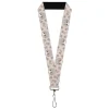 Lanyard - 1.0" - Fruits Basket Chibi Yuki Soma and Rat Scattered Beige/Gray