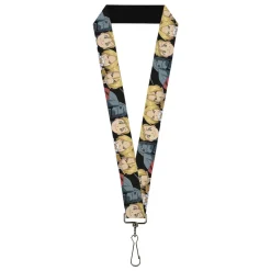 Lanyard - 1.0" - Fullmetal Alchemist Brotherhood Elric Brothers Face Close-Up