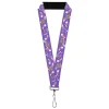 Lanyard - 1.0" - Furby Orange and Purple Jumping Rainbow Slide Black/Multi Color