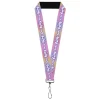 Lanyard - 1.0" - FURBY Title Logo Fur Print White/Lavender/Purple