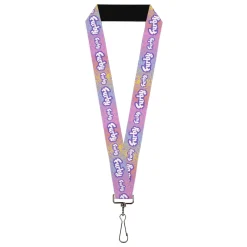 Lanyard - 1.0" - FURBY Title Logo Fur Print White/Lavender/Purple