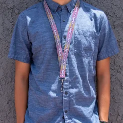 Lanyard - 1.0" - FURBY Title Logo Fur Print White/Lavender/Purple