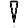 Lanyard - 1.0" - Game of Thrones House of Stark Sigil Black/White