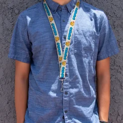 Lanyard - 1.0" - GARFIELD Title Logo and Smiling Tongue Pose White