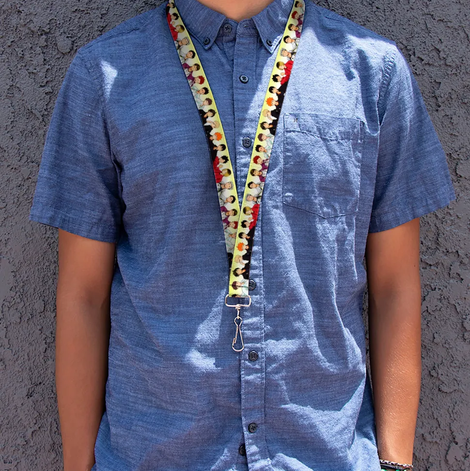 Lanyard - 1.0" - Haikyu Six Volleyball Team Player Pairs Line Up Yellows