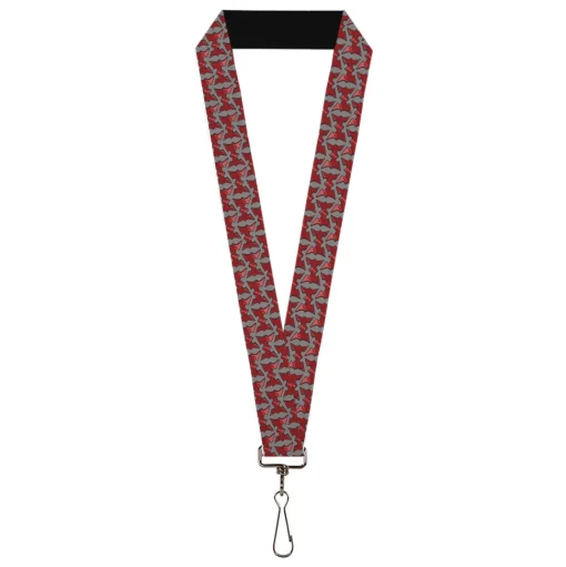 Lanyard - 1.0" - He-Man Battle Armor Chest Logo Gray/Reds