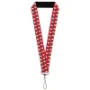Lanyard - 1.0" - Holiday Cookie Cutter Christmas Tree Red/Green/White