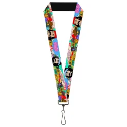Lanyard - 1.0" - HOMIES IN DREAMLAND Title Logo Cheech and Chong with Homies Characters Blue